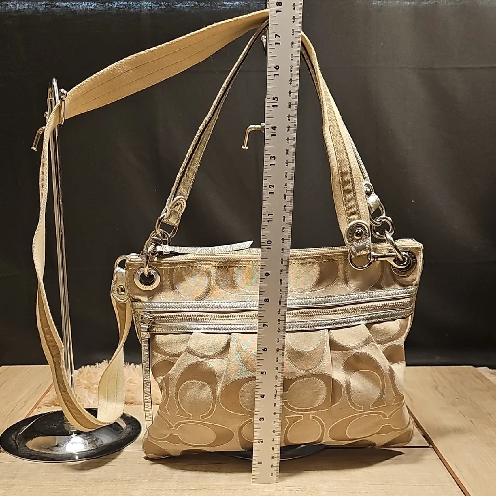 Coach Stylish Beige Designer Shoulder Bag